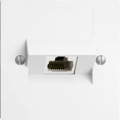 Insert pour prise de raccordement ENC 1×RJ45/u 4P ITplus EDIZIOdue blanc 