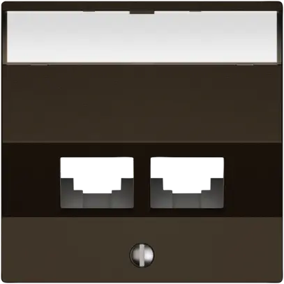 Kit de montage EDIZIO.liv EASYNET S-One SNAPFIX® incliné 2×RJ45 br 