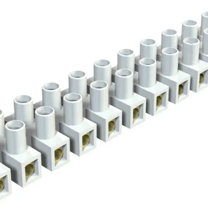 Barrette de bornes Bettermann 12P 2.5…6mm² 450V blanc 