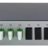 Optisches Verteilerfeld 19" 1HE 12×Kupplung SM E2000/APC 