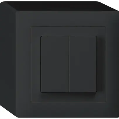Interruttore AP kallysto 3/1L+AR/1L nero 