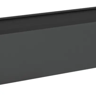 Zoccolo Hager univers 200×1050×275mm per armadio FR nero RAL 9005 