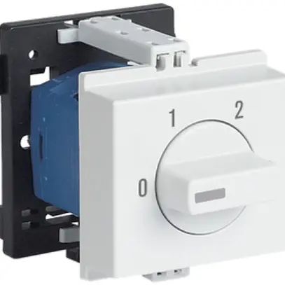 REG-Drehschalter K&N, 20A/690V -/1L, Griff hgu, "0-1-2" 