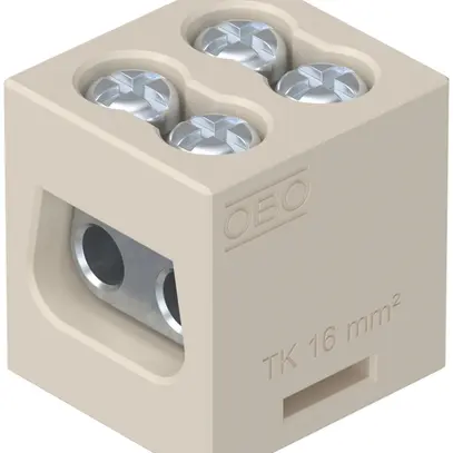 Borne de raccordement Bettermann 1P 16mm² beige 