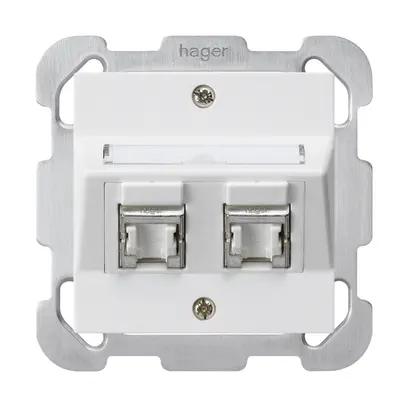 Kit de montage ENC kallysto B cat.6 2RJ45/s blanc 