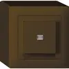 Interruttore pulsante luminoso AP kallysto 3/1L marrone 