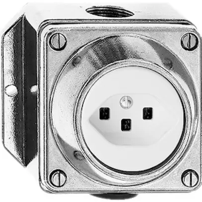 Presa AP umida T23 16A Al pallin. con morsetti innest. 