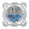 Inserto presa carica USB INC Hager 18W PD 1×tipo A 1×tipo C T13/23 placca fiss. 