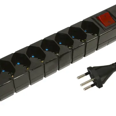Prise multiple STEBA VARIABL 8×T13 avec interrupteur 3m noir 