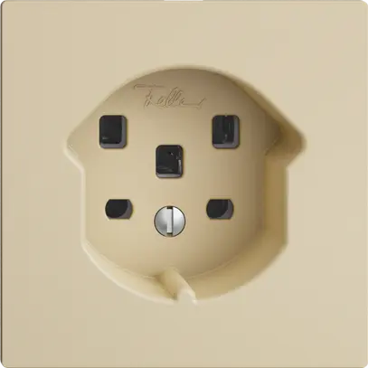 Prise EDIZIOdue T25 16A vanille, avec bornes enf. 