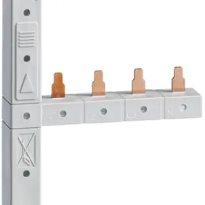 Pettine di raccordo Hager 4P 3L spina 10mm² 63A S/D L1L2L3N>L1L2L3N 3 livelli 