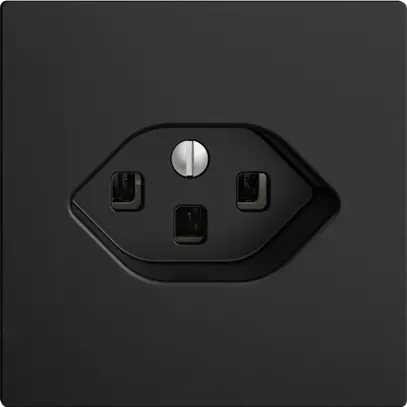 Presa INC EDIZIOdue T23 16A nero con morsetti innest. 