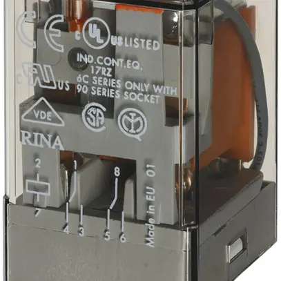 Relais industriel Finder 60.12.8.012.0050, 2C 10A/12VAC AgNi 8L 