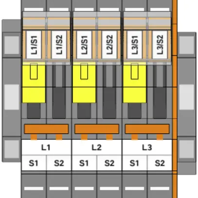 Bloc de bornier WAGO pour transformateur de courant "comptage privé" 