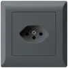 Prise ENC kallysto.line T13 anthracite avec sécurité enfants 