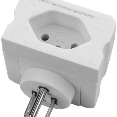 Adattatore STEKO T13 presa spina mobile USA bianco 6.3A 250V 