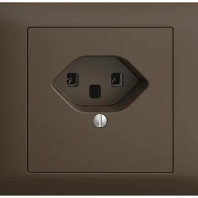 Prise INC EDIZIOdue T23 16A coffee, bornes à vis 