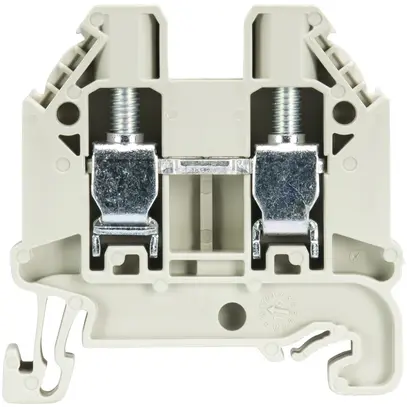 Morsetto passaggio componibile WT 0.2…10mm² 41A 1000V 2×vite 1 pi.guida 35mm gr 