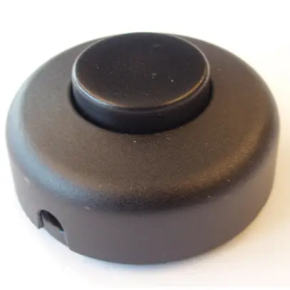 Interrupteur à pédale 2A 250V noir/noir 