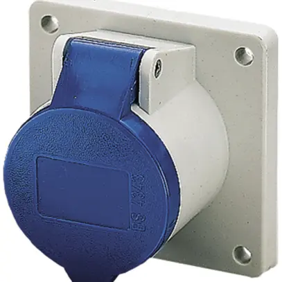 EB-Steckdose CEE 16A 3P 6h 230V blau gerade Mennekes 