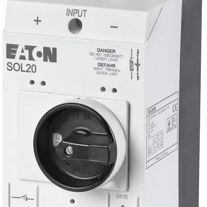 Sezionatore di carico DC SOL 20A 2 fasci, 2L, con connett.MV 