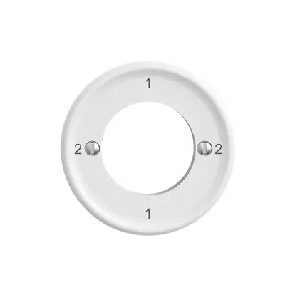 Kit frontal STANDARDdue 2-1-2-1 blanc pour interrupteur à clé 