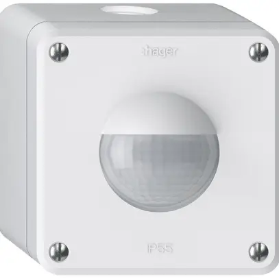Détecteur de mouvement AP Hager robusto IP55 3 fils blanc 