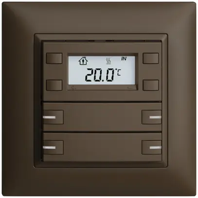 Pulsante RTH INC KNX 4×EDIZIOdue FMI coffee, con LED RGB 