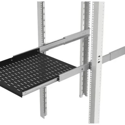 Support d'appareils 19" Minkels téléscopique, p=700mm, noir 