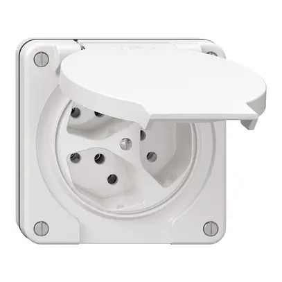 Presa NUP NEVO, 3×T13, IP21, 3×separato, bianco 