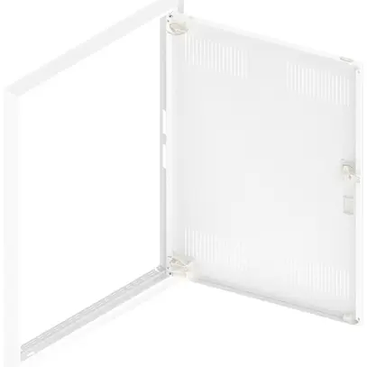 Porta con fessura e cornice SE Pragma bianco per 2campi/5file 