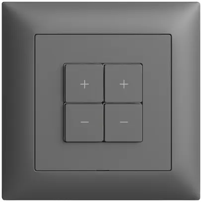 Comando per dimmer INC 2c/4t Edue Wiser grigio scuro 