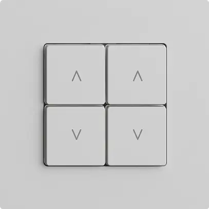 Interruttore tapparelle 2K/4T WLAN Edue Wiser grigio chiaro 