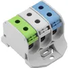 Bloc répartiteur WM WPD 330 3×50/3×50mm² 150A 1000V TS35 bleu/vert/gris clair 