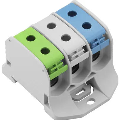 Blocco di distribuzione WM WPD 330 3×50/3×50mm² 150A 1000V TS35 bl/ve/grc 