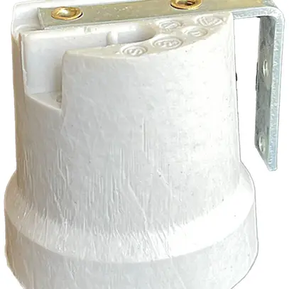 Portalampada Elektrogros E27 fissagio a vite M3 Ø43×44mm bianco 