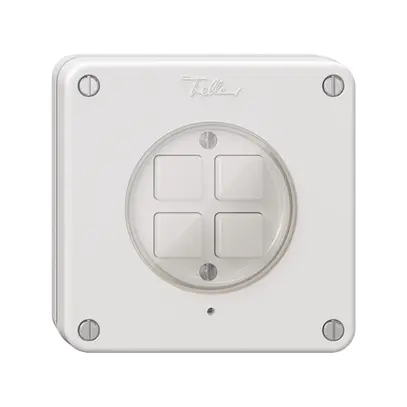 NUP-KNX-Taster 4× NEVO RGB mit Temperaturfühler weiss 