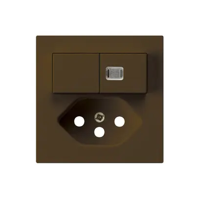 Kit frontale kallysto S1/T13 60×60 marrone con 1 lente e protezione bambini 