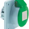Presa INS CEE Bals 3P 32A <50V 4h verde IP44 nich.MV dirit. 