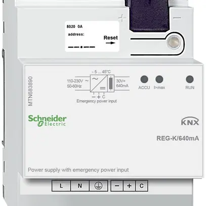 Alimentazione AMD KNX Schneider Electric 30VDC 640mA, MTN683890 