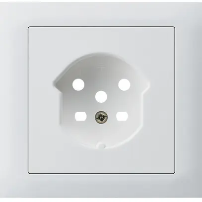 Kit frontale INS Hager kallysto per presa G3 1×T15 telaio a innesto bianco 