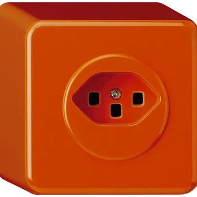 Prise AP basico type 23 orange bornes à vis 