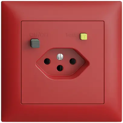 Prise ENC EDIZIOdue T13 FI 30mA FMI, berry 