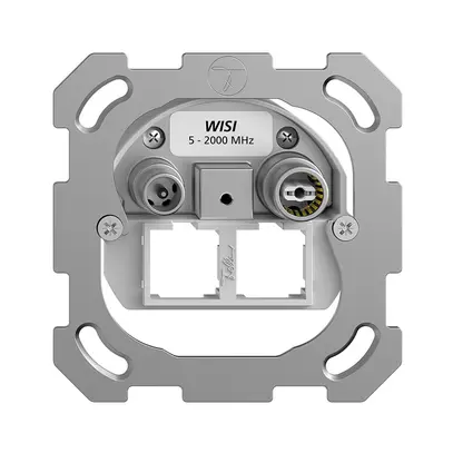 UP-Multimediadose Feller BSM EASYNET 15dB, f.2×RJ45 S-One 