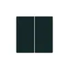 Face poussoir KNX Hager BA kallysto Z double noir 45×45mm 