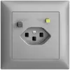 Prise ENC EDIZIOdue T23 FI 30mA FMI, silver 