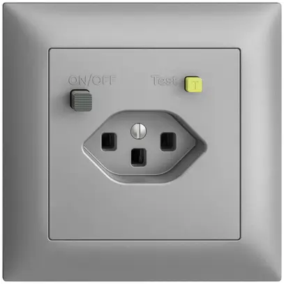 Prise ENC EDIZIOdue T23 FI 30mA FMI, silver 