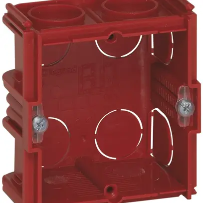 Boîtier ENC BATIBOX 2 mod. pour maçonnerie T=30mm rouge 