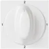 Interruttore rotativo INC MOS 3/1L bianco 1-2-1-2 