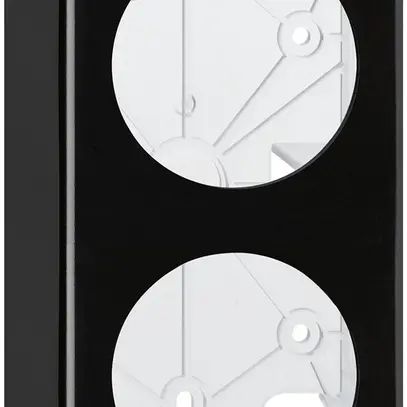 Kit de montage AP basico I-I noir 2×Ø58mm 